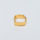 Square Adjustable Ring Gold - One Size
