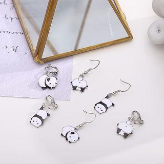 Panda Drop Earring / Clip-on Earring