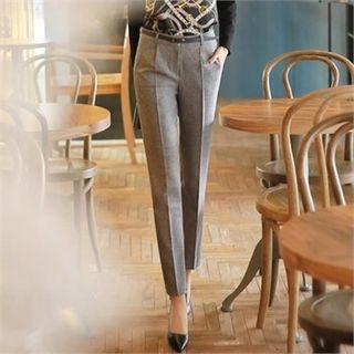Belted Slim-fit Pants