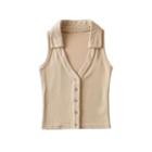 Halter-neck Polo-neck Top