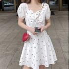 Cherry Print Mini A-line Dress