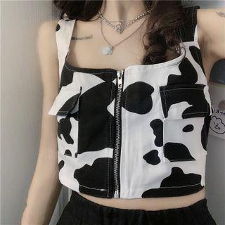 Cow Patterned Vest