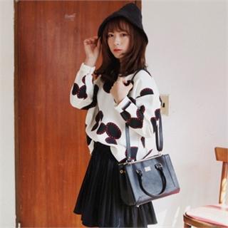 Faux-leather Tote With Strap