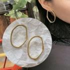 925 Sterling Silver Hoop Earring 1 Pair - As Shown In Figure - One Size