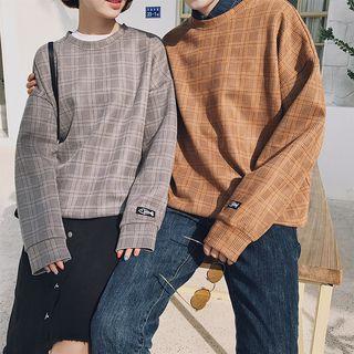 Couple Matching Long-sleeve Check Top