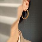 Alloy Hoop Earring 1 Pair - Ring - Gold - One Size