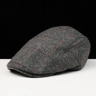 Patterned Flat Cap