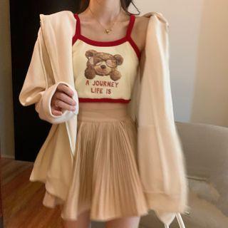 Short-sleeve Knit Top / Camisole Top