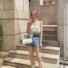Knot-front Cropped Tube Top