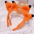 Knit Fox Ear Headband 01 - One Size