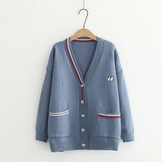 Eyes Embroidered Cardigan
