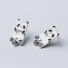 925 Sterling Silver Panda Earring 1 Pair - S925 Sterling Silver - Panda - One Size