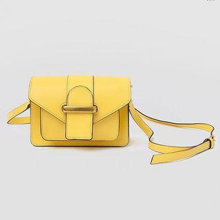 Stitched Flap Satchel