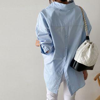 Buttoned Dip-back Shirt
