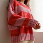 Two-tone Stripe Sweater