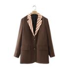 Patterned Panel Blazer