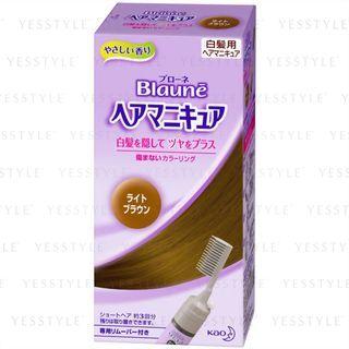 Kao - Blaune Manicure Hair Color With Comb (light Brown) 72g