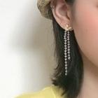 Heart Dropped Earring 1 Pair - Cf1621 - Gold Heart - Silver - One Size
