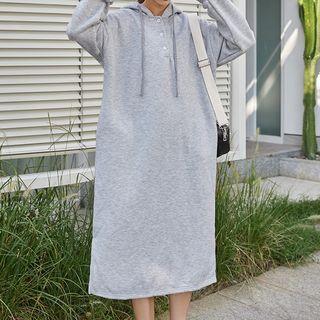 Midi Hoodie Dress Gray - One Size