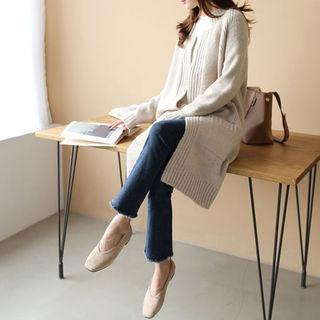 Cutout-detail Raglan-sleeve Cardigan