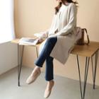 Cutout-detail Raglan-sleeve Cardigan