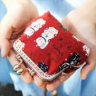 Fortune Cat Clipframe Coin Purse Red - One Size