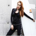 Set: Bikini + Long-sleeve Cover-up + Pants