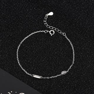 925 Sterling Silver Bracelet Brs161 - One Size