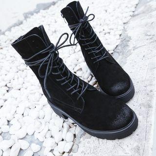 Genuine Leather Mid-calf Boots