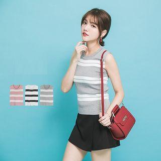 Striped Knitted Tank Top