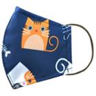 Handmade Water-repellent Fabric Mask Cover (cat Print)(adult) As Figure - Adult