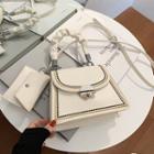 Set: Shirred Top Handle Crossbody Bag + Coin Purse
