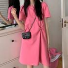 Short-sleeve Twist T-shirt Dress