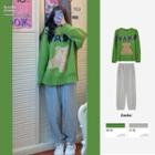 Bear Print Sweater / Sweatpants