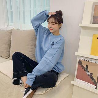 Extra-oversize Letter Sweatshirt