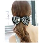 Patterned Bow Hair Barrette