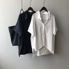 Dip Back Short-sleeve Shirt