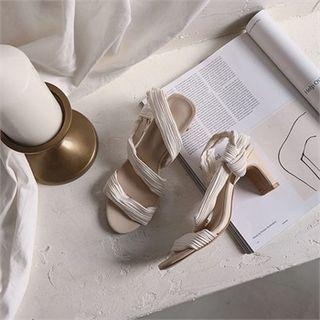 Textured Strap Sandals