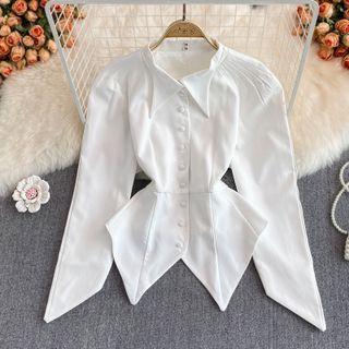 Asymmetrical Single Breasted Shirt