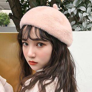 Fluffy Beret Hat