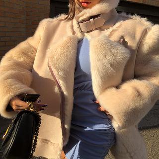 Boxy Faux-fur Jacket