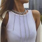 Chain Fringed Necklace