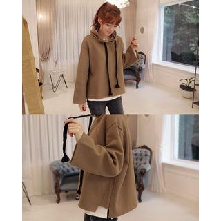 Wide-sleeve Cotton Hoodie
