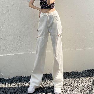 Cutout Baggy Jeans (various Designs)