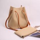 Tasseled Drawstring Bucket Shoulder Bag