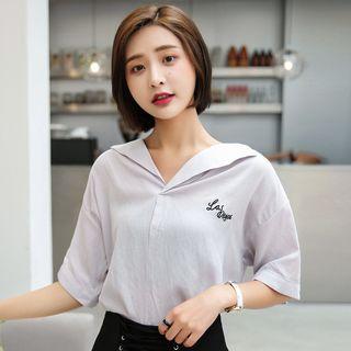 Short-sleeve Chiffon Hoodie