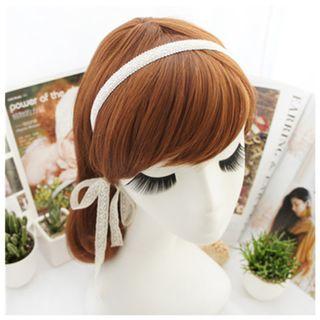 Lace Headband 01 - Beige - One Size