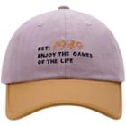 Two-tone Lettering Embroidered Baseball Cap