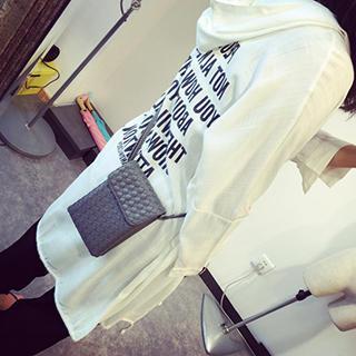 Lettering Hooded Light Jacket