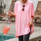 Round-neck Batwing Sleeve Top